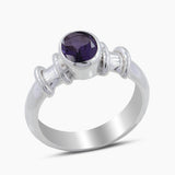 Blue Topaz Sterling Silver Ring