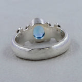 Blue Topaz Sterling Silver Ring