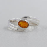 Citrine Silver Rings