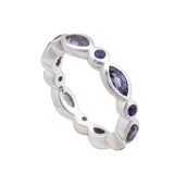 Iolite Silver Rings