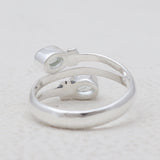 Natural Garnet Silver Rings
