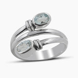 Natural Garnet Silver Rings