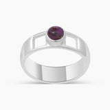Amethyst Silver Rings
