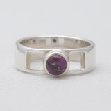 Amethyst Silver Rings
