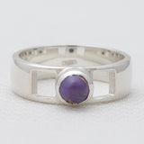 Amethyst Silver Rings
