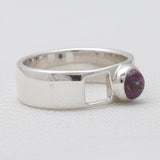 Amethyst Silver Rings