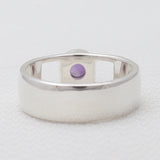 Amethyst Silver Rings