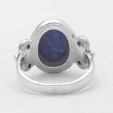 Natural Lapis Lazuli Silver Rings