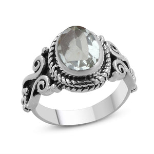 Spectrolite  Silver Rings