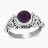 925 Sterling Silver Garnet Rings
