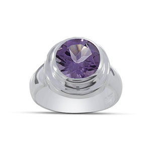 Green Amethyst Silver Rings