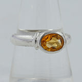 Citrine Silver Ring