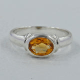 Citrine Silver Ring