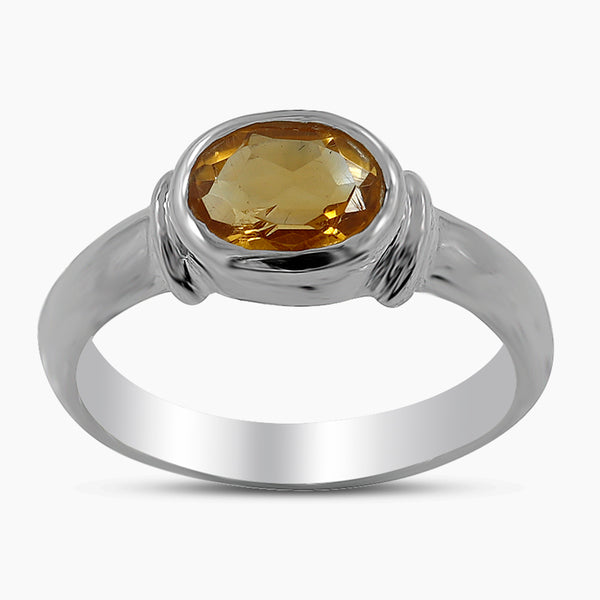 925 Sterling Silver Citrine Rings