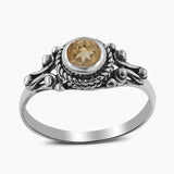 925 Sterling Silver Smoky Quartz Rings