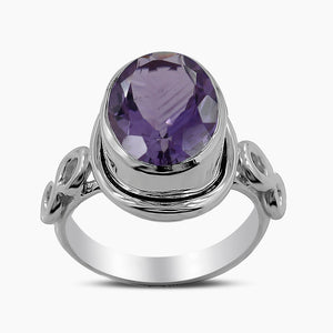 Natural Black Onyx Silver Rings