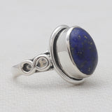 Natural Black Onyx Silver Rings