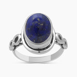 Natural Black Onyx Silver Rings