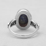 Natural Black Onyx Silver Rings