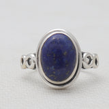 Natural Black Onyx Silver Rings