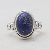 Natural Black Onyx Silver Rings