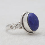 Natural Black Onyx Silver Rings