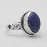 Natural Black Onyx Silver Rings