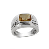 Citrine Silver Ring