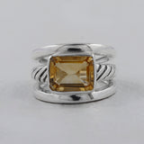 Citrine Silver Ring