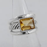 Citrine Silver Ring