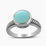 Pink Opal Silver Rings