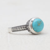 Pink Opal Silver Rings