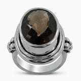 Mystic Quartz Gemstone Silver Rings