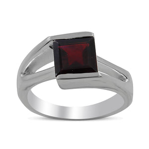 925 Sterling Silver Garnet Rings