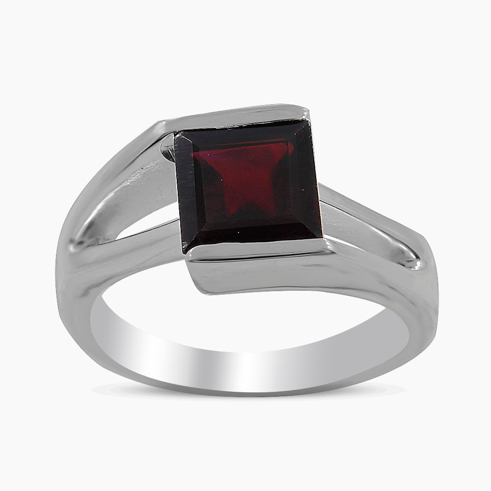 925 Sterling Silver Garnet Rings