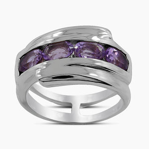 925 Sterling Silver Amethyst Rings