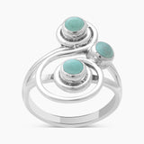 925 Sterling Silver Aquamarine Rings