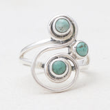 925 Sterling Silver Aquamarine Rings