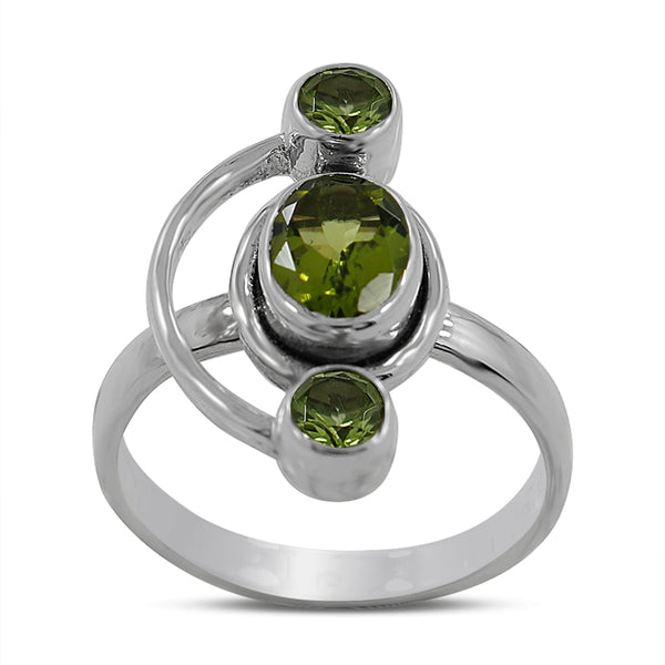925 Sterling Silver Peridot Rings