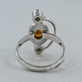 Peridot Gemstone Sterling Silver Ring