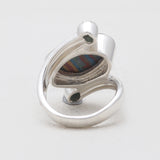 Sponge Coral Sterling Silver Rings