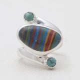 Sponge Coral Sterling Silver Rings