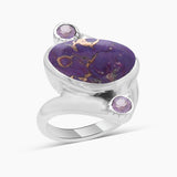 Sponge Coral Sterling Silver Rings