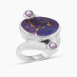 Sponge Coral Sterling Silver Rings