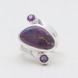 Sponge Coral Sterling Silver Rings