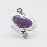 Sponge Coral Sterling Silver Rings