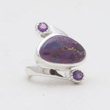 Sponge Coral Sterling Silver Rings