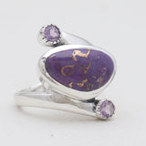 Sponge Coral Sterling Silver Rings