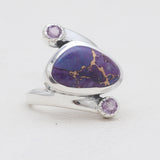 Sponge Coral Sterling Silver Rings