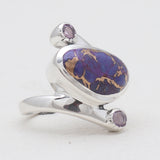 Sponge Coral Sterling Silver Rings